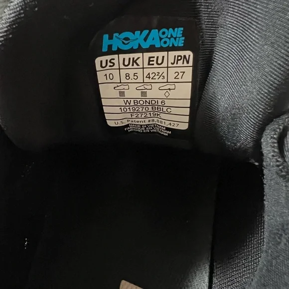 Hoka Men's All-Black Athletic Shoes - Picture 5 of 5